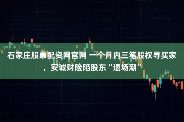 石家庄股票配资网官网 一个月内三笔股权寻买家，安诚财险陷股东“退场潮”